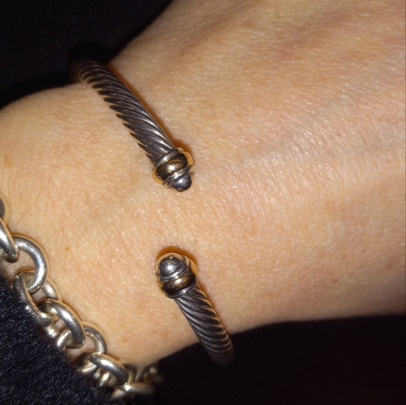 David Yurman Renaissance Bracelet Silver Rose Gold 4mm small - Picture 2 of 5